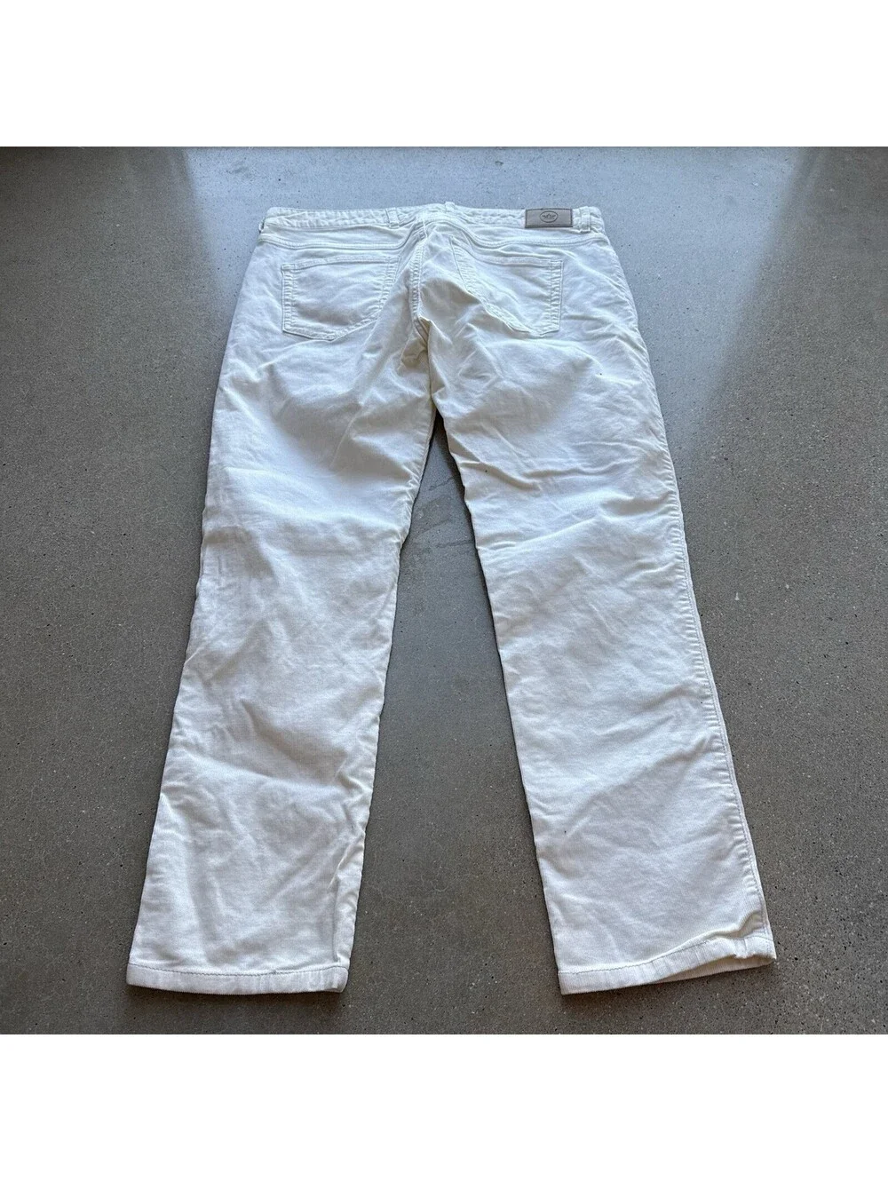 Peter Millar Men’s 36 Superior Soft Corduroy Pants Straight Crown Cream MF24B29